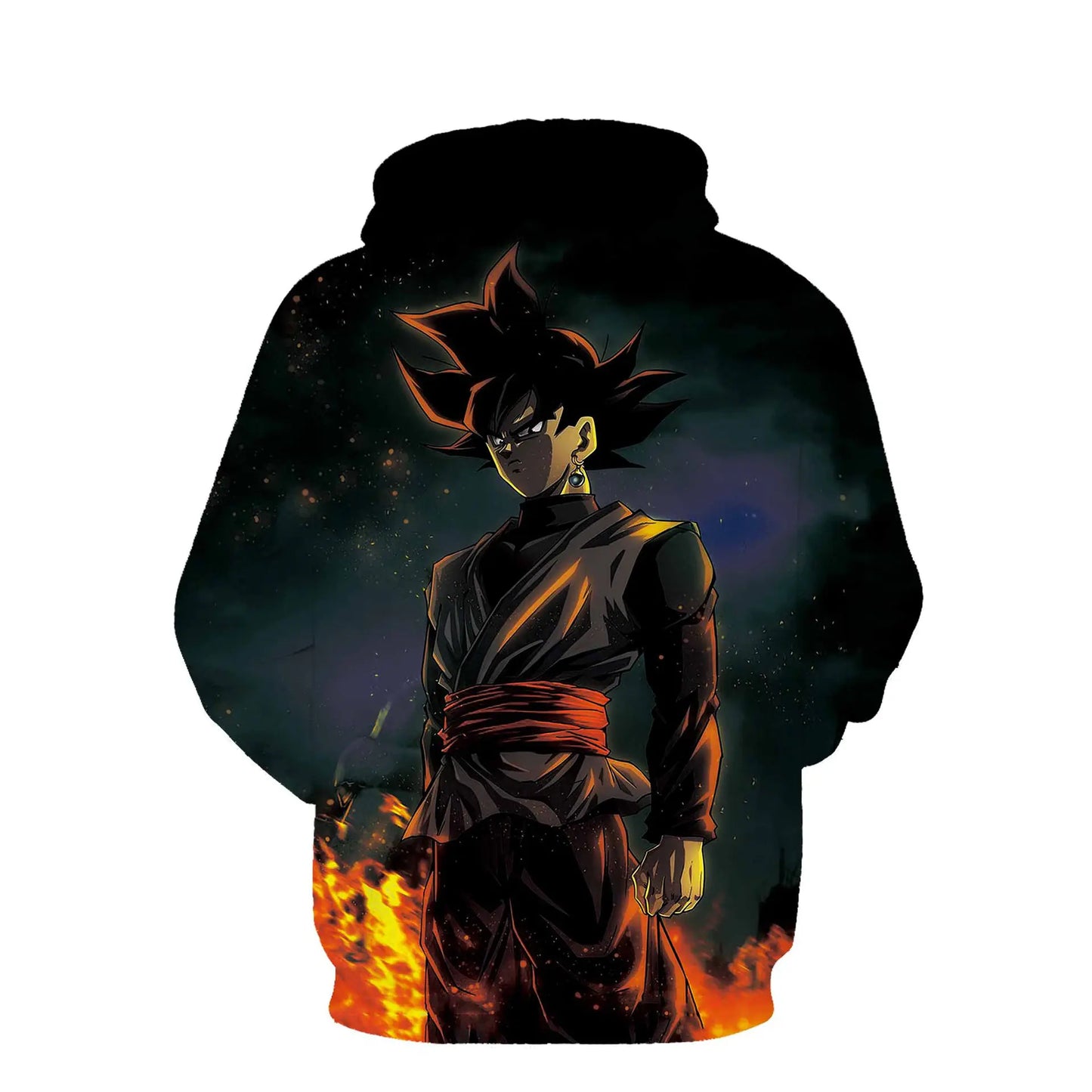 Dragon Ball Z Goku Flame Hoodie – Anime Streetwear