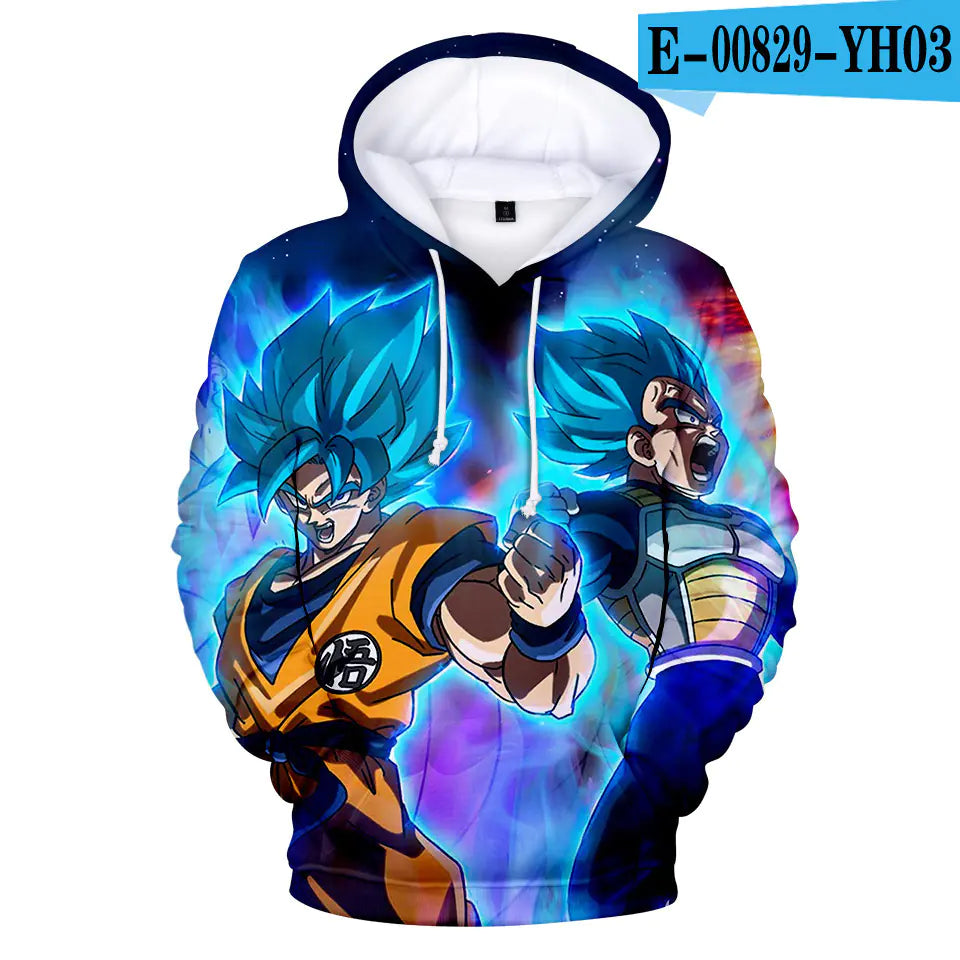 Dragon Ball Z – Super Saiyan Blue Goku Galaxy Hoodie