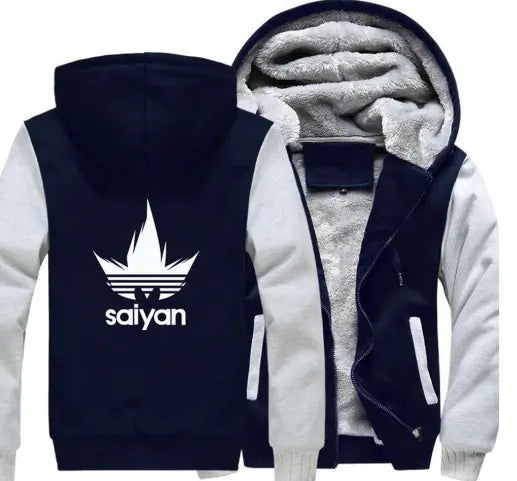 Saiyan Spirit Fleece Hoodie – Dragon Ball Inspired Jacket