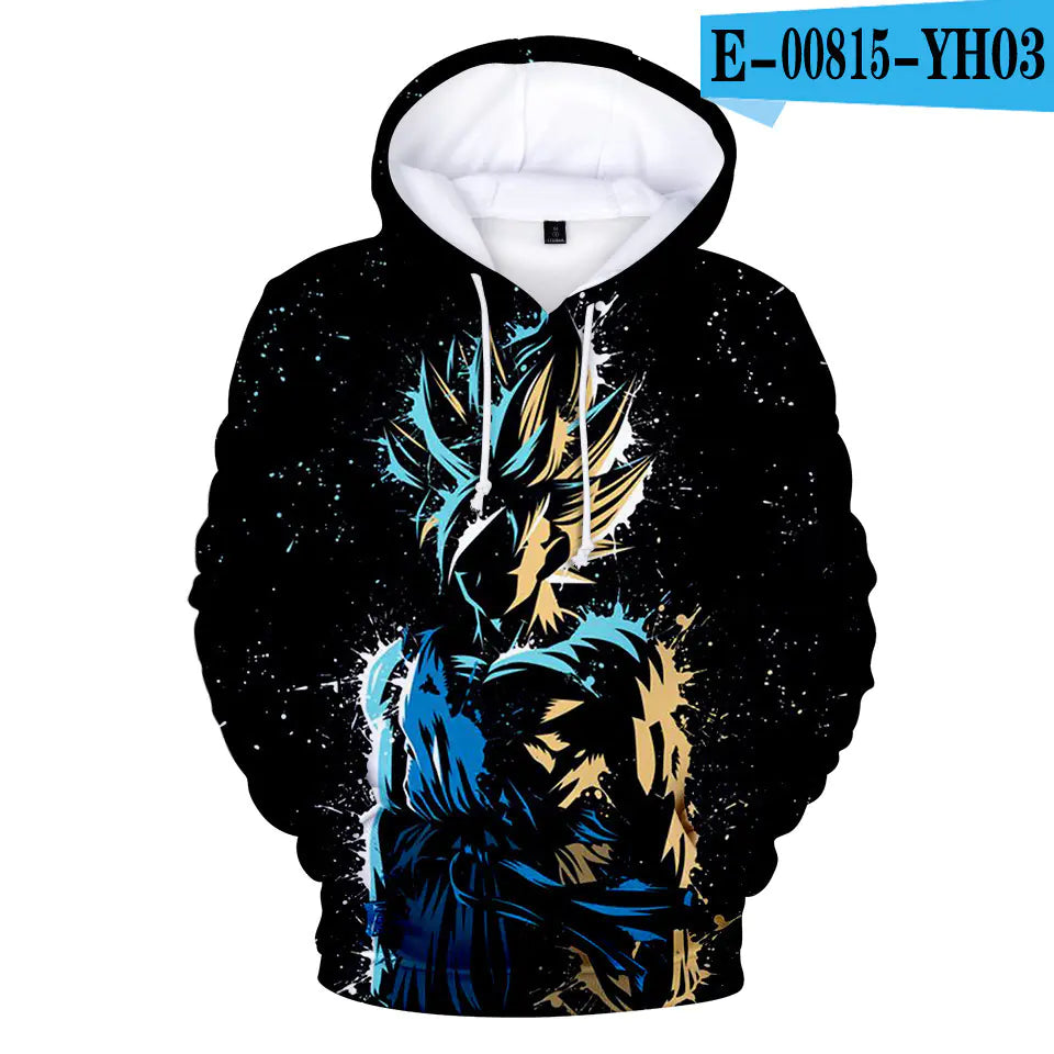 Dragon Ball Z – Super Saiyan Blue Goku Galaxy Hoodie