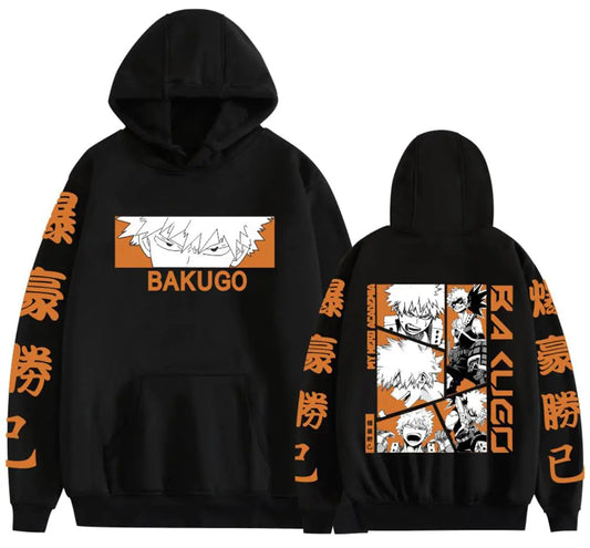 My Hero Academia Hoodie – Katsuki Bakugou Anime Streetwear