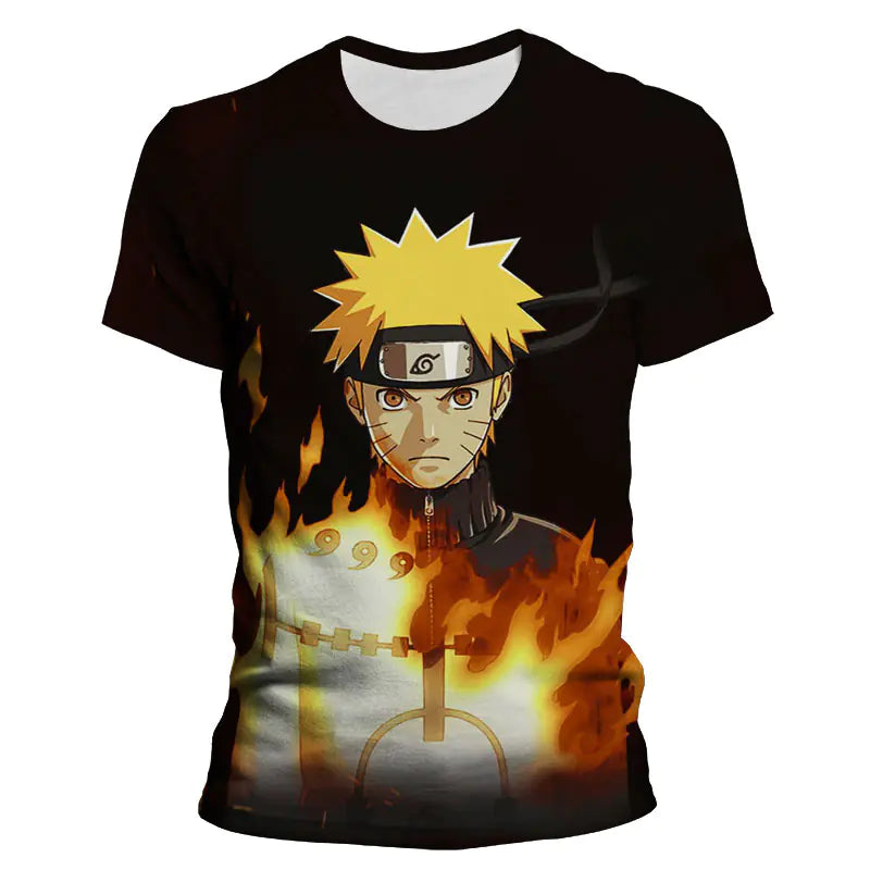 Naruto Uzumaki 3D Print Tee – Summer Edition