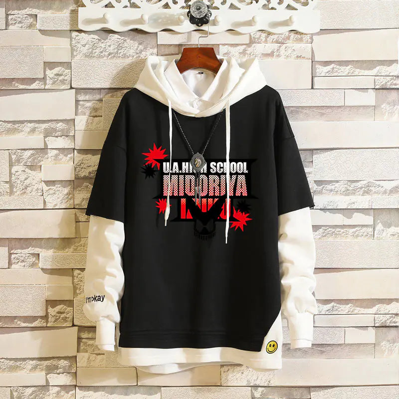 My Hero Academia Hoodie – Bakugou & Deku Two-Tone Anime Sweatshirt