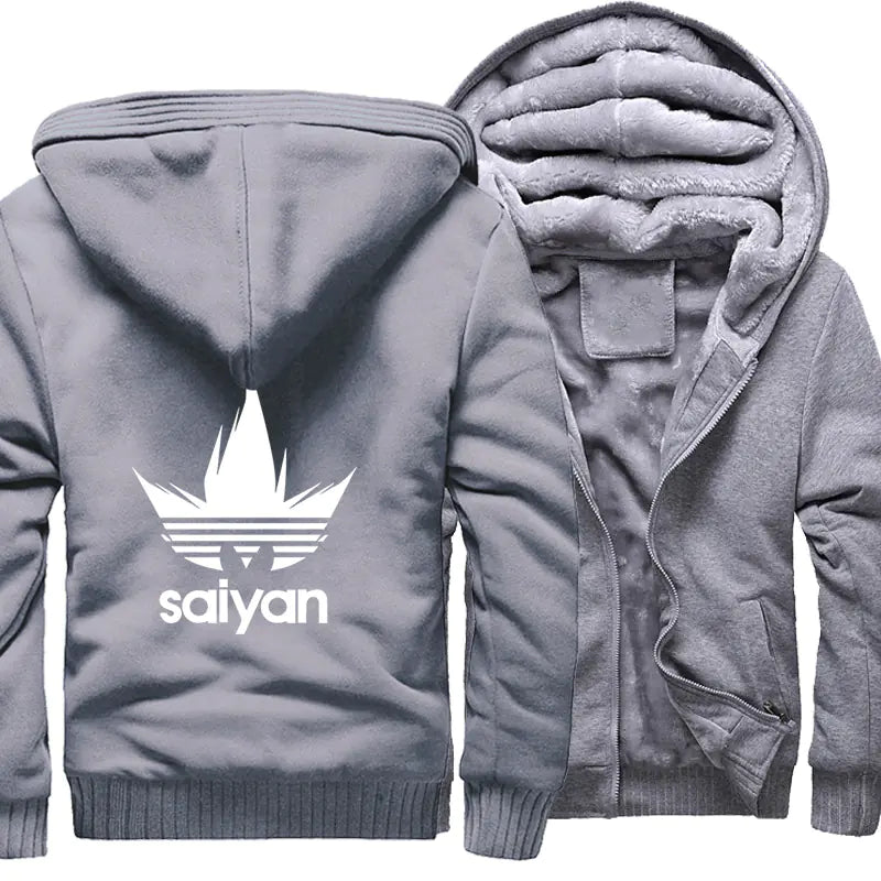Saiyan Spirit Fleece Hoodie – Dragon Ball Inspired Jacket