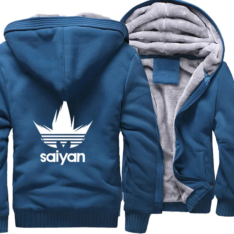 Saiyan Spirit Fleece Hoodie – Dragon Ball Inspired Jacket