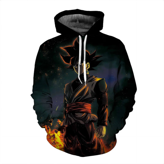 Dragon Ball Z Goku Flame Hoodie – Anime Streetwear