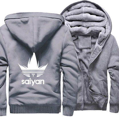 Saiyan Spirit Fleece Hoodie – Dragon Ball Inspired Jacket