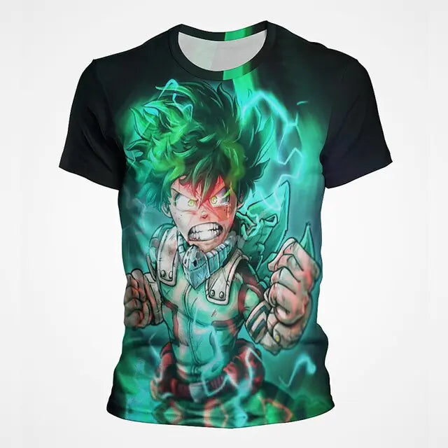 My Hero Academia Anime Graphic T-Shirt – Men's Casual Polyester Tee