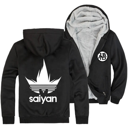Saiyan Spirit Fleece Hoodie – Dragon Ball Inspired Jacket