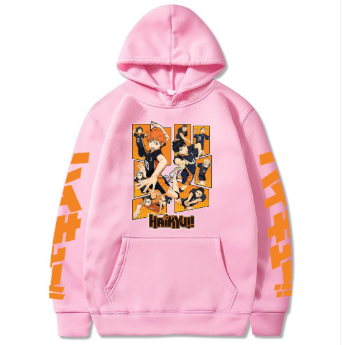nime Hoodie – Haikyuu!! Volleyball Team Design (Unisex)