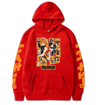 nime Hoodie – Haikyuu!! Volleyball Team Design (Unisex)