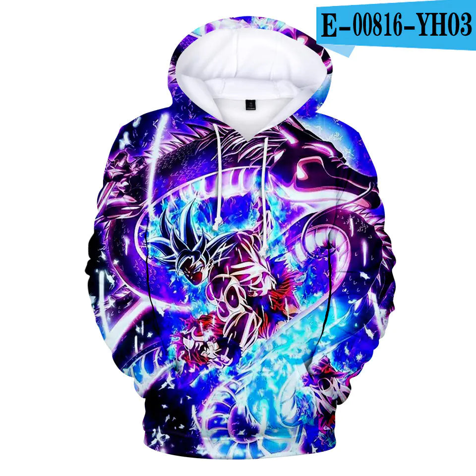 Dragon Ball Z – Super Saiyan Blue Goku Galaxy Hoodie