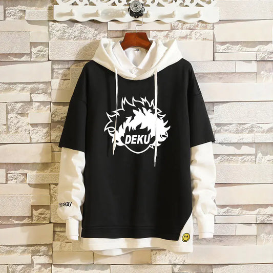 My Hero Academia Hoodie – Bakugou & Deku Two-Tone Anime Sweatshirt
