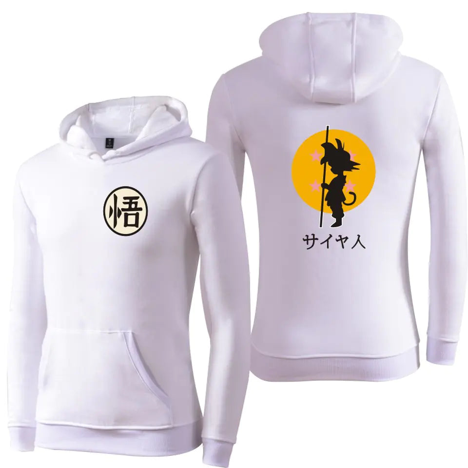 Dragon Ball Kanji Symbol Fleece Hoodie – Unisex Anime Streetwear