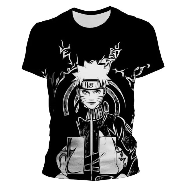 Naruto Uzumaki 3D Print Tee – Summer Edition