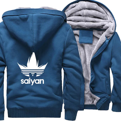 Saiyan Spirit Fleece Hoodie – Dragon Ball Inspired Jacket