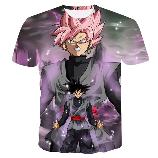 Dragon Ball Goku Black Rose T-Shirt – Anime Short Sleeve