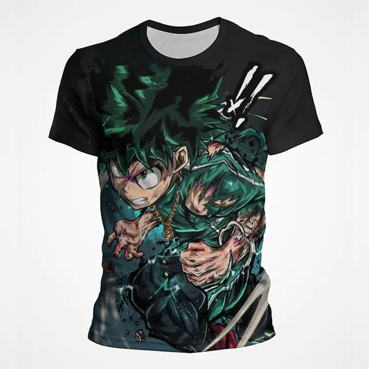 My Hero Academia Anime Graphic T-Shirt – Men's Casual Polyester Tee