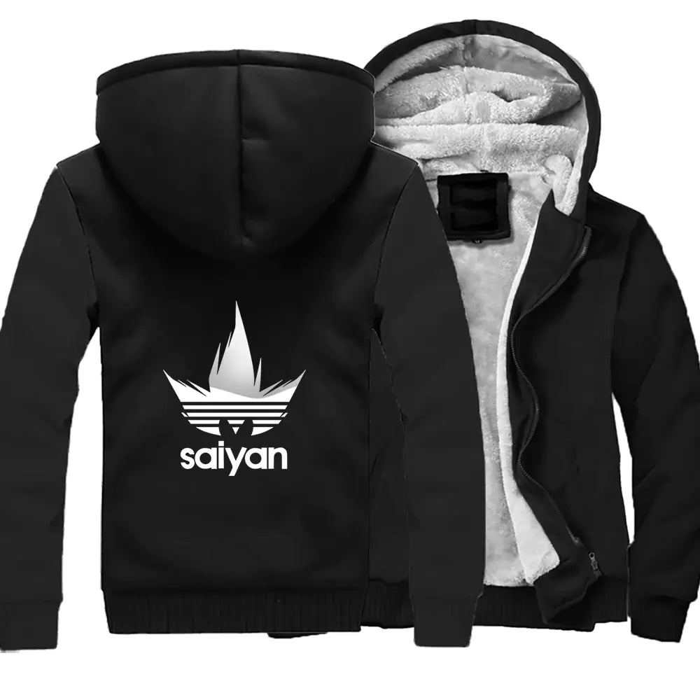 Saiyan Spirit Fleece Hoodie – Dragon Ball Inspired Jacket