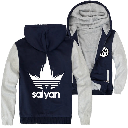 Saiyan Spirit Fleece Hoodie – Dragon Ball Inspired Jacket