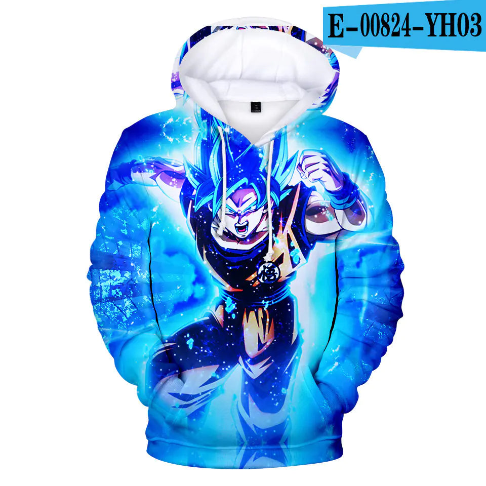 Dragon Ball Z – Super Saiyan Blue Goku Galaxy Hoodie
